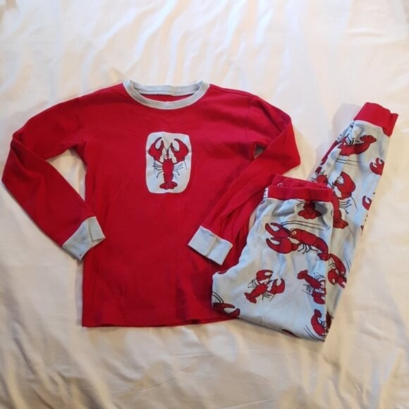 Lazy One boys size 10 lobster pajama set GUC - Picture 1 of 4